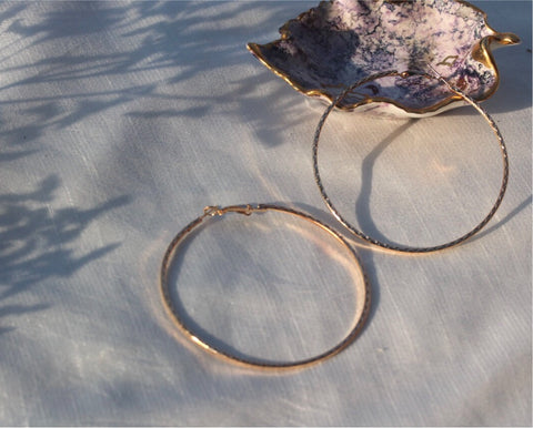Set of 3 gold hoops